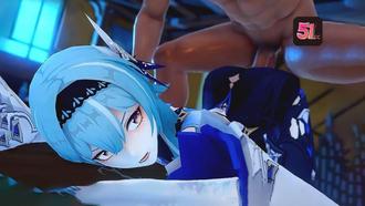  3D原神AKT-优菈被按着强插 